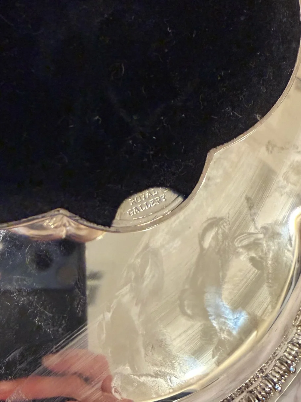 Vintage Silver Plated Pedestal Cake Stand w/ Server by Royal Gallery of Silver